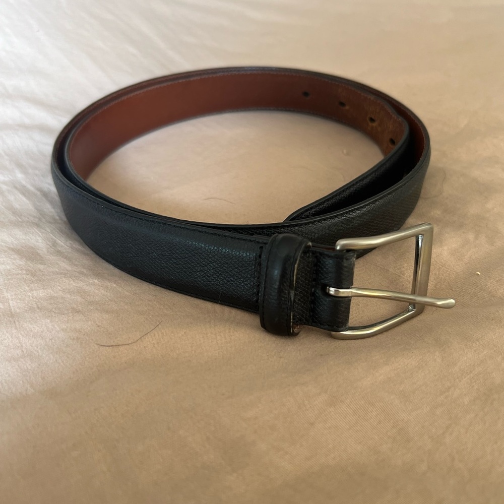 Coach Men’s Black Leather Belt